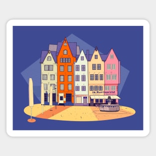 German colored houses Magnet